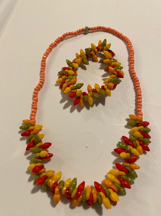Sunset Harvest Necklace and Bracelet