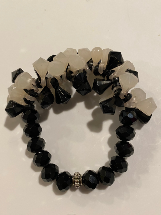 Monochrome Elegance Bracelet
