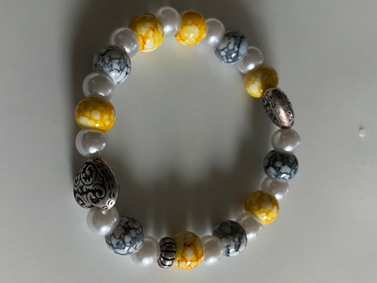 #Sunburst Pearl Bracelet