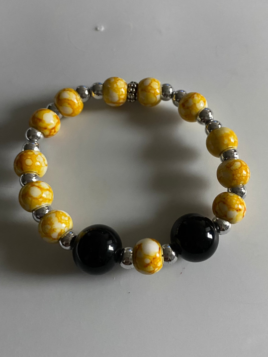 Golden Marble Bracelet