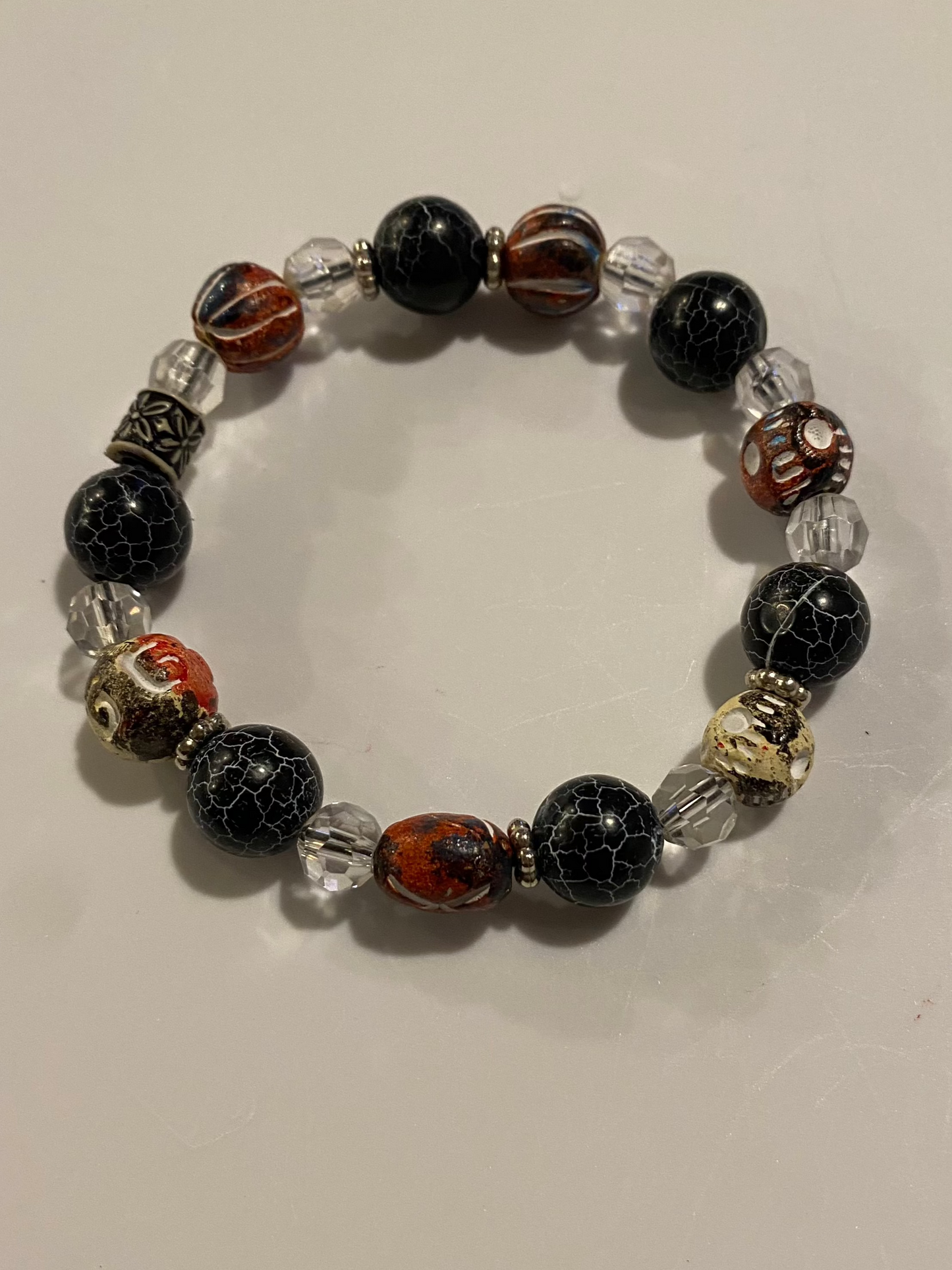 #Crackle Agate Bracelet