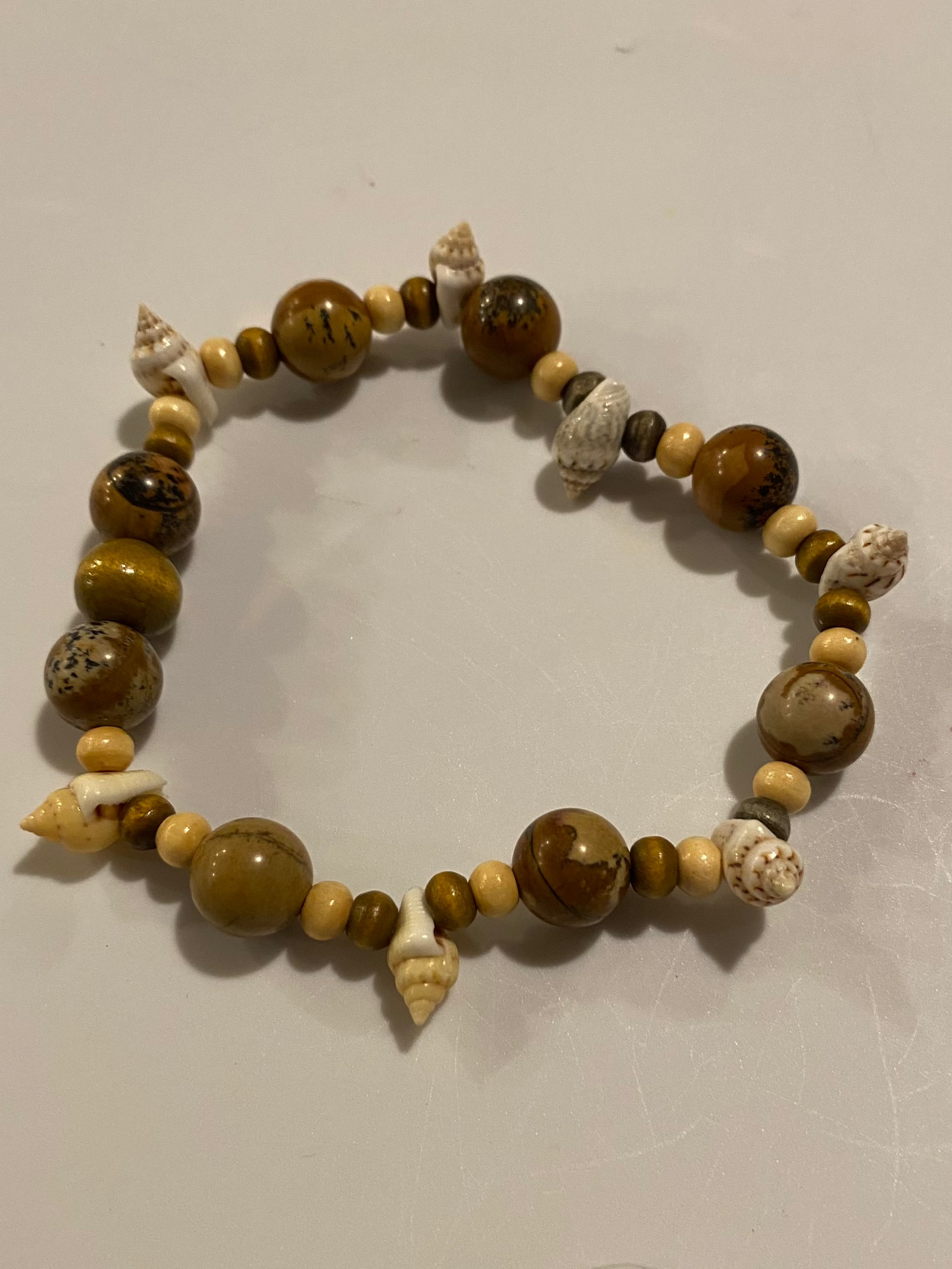 Natural Shell & Stone Bracelet