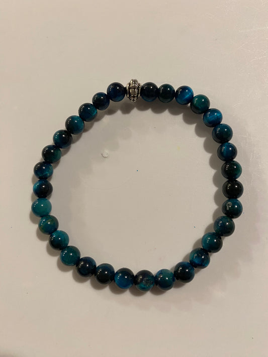 #Deep Ocean Agate Bracelet